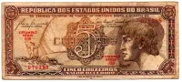 C111 - 5 Cruzeiros - Série 038 - Índio - Data: 1961 - BC