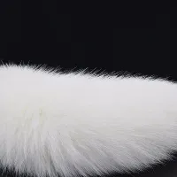 PLUG ANAL BRANCO RABO DE RAPOSA , TAMANHO P COM RABO 44 CM - SI                                                    LIBYSEXSHOP - Foto 3