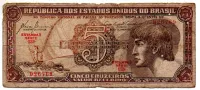 C111 - 5 Cruzeiros - Série 039 - Índio - Data: 1961 - R