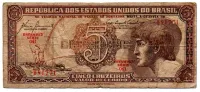 C111 - 5 Cruzeiros - Série 041 - Índio - Data: 1961 - BC