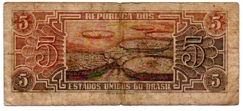 C111 - 5 Cruzeiros - Série 041 - Índio - Data: 1961 - BC - Foto 2