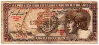 C111 - 5 Cruzeiros - Série 044 - Índio - Data: 1961 - MBC