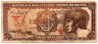 C111 - 5 Cruzeiros - Série 044 - Índio - Data: 1961 - R