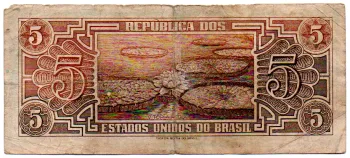 C111 - 5 Cruzeiros - Série 044 - Índio - Data: 1961 - R - Foto 2