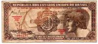 C111 - 5 Cruzeiros - Série 044 - Índio - Data: 1961 - BC