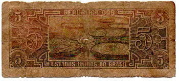 C111 - 5 Cruzeiros - Série 044 - Índio - Data: 1961 - UTG - Foto 2