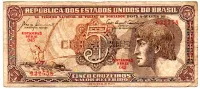 C111 - 5 Cruzeiros - Série 045 - Índio - Data: 1961 - BC