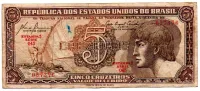 C111 - 5 Cruzeiros - Série 045 - Índio - Data: 1961 - UTG
