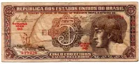 C111 - 5 Cruzeiros - Série 045 - Índio - Data: 1961 - BC
