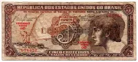 C111 - 5 Cruzeiros - Série 045 - Índio - Data: 1961 - BC