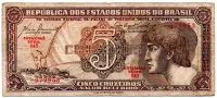 C111 - 5 Cruzeiros - Série 045 - Índio - Data: 1961 - MBC