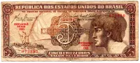 C111 - 5 Cruzeiros - Série 045 - Índio - Data: 1961 - BC