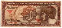 C111 - 5 Cruzeiros - Série 046 - Índio - Data: 1961 - UTG