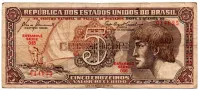 C111 - 5 Cruzeiros - Série 046 - Índio - Data: 1961 - MBC