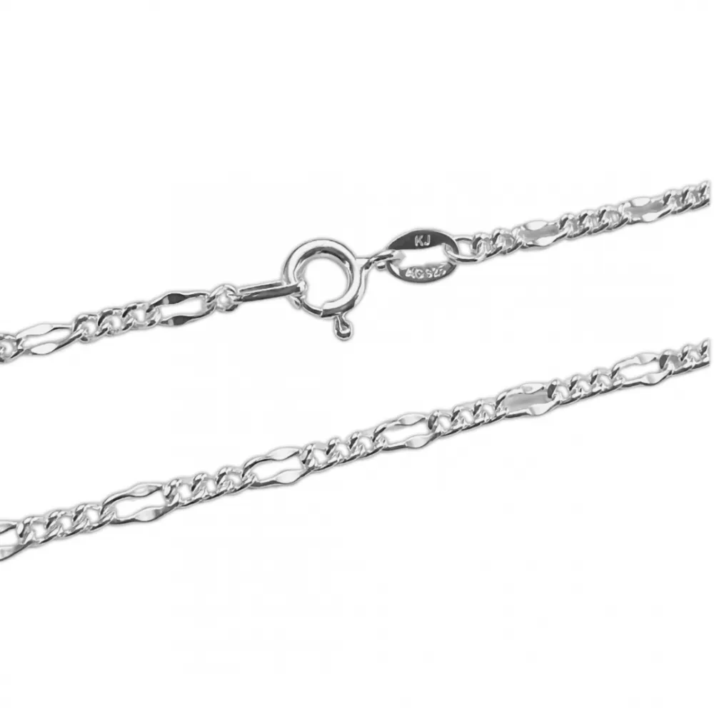  Corrente de prata 950 Grumet 3 em 1 - 60  cm - 200372 Imagem