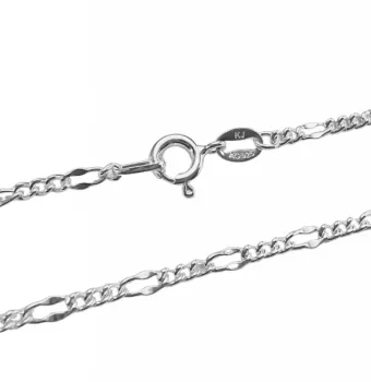  Corrente de prata 950 Grumet 3 em 1 - 60  cm - 200372 - Foto 2