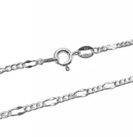  Corrente de prata 950 Grumet 3 em 1 - 60  cm - 200372 - Foto 2