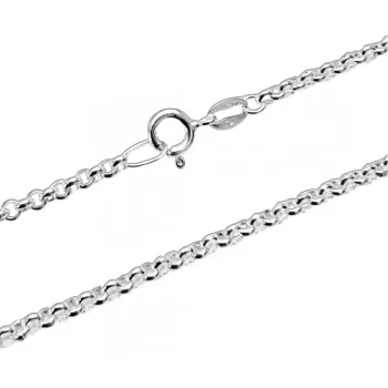 Corrente de prata alta 925 elo português  50 cm - 200254