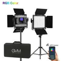 Painel de luz LED GVM 800D-RGB (kit de 2 LED´S) Seminovo - vendido