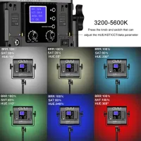 Painel de luz LED GVM 800D-RGB (kit de 2 LED´S) Seminovo - vendido - Foto 4
