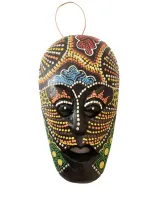 Máscaras Tailandesas de Parede - Madeira com Pontilhados - Foto 2