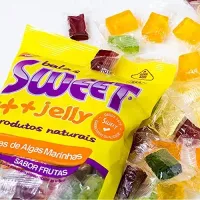 Balas De Algas Marinhas Sweet Jelly Sabor Frutas 500g  - Foto 4