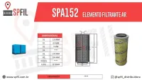 ELEMENTO FILTRANTE AR SPA152