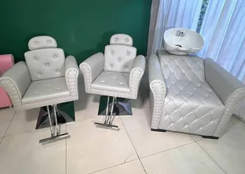 Kit salão 2 Cadeiras Reclinável +1  lavatório com aquecedor 