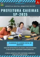 Apostila Fonoaudiólogo Prefeitura Caieiras 2025