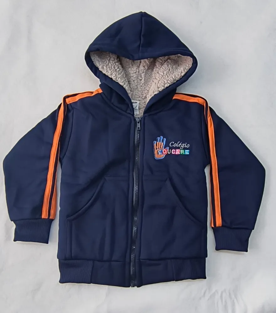 MOLETOM ABERTO FORRADO EDUCARE
