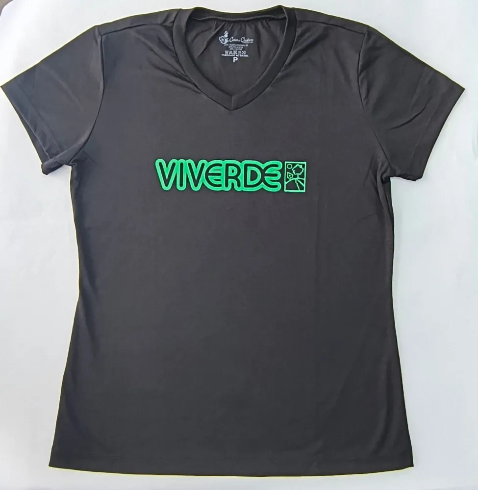 CAMISETA BABY LOOK PRETA ENSINO MEDIO - VIVERDE Imagem