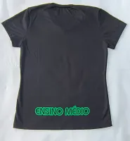 CAMISETA BABY LOOK PRETA ENSINO MEDIO - VIVERDE - Foto 2