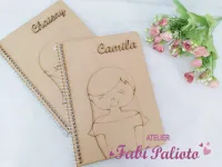 MDF36   Caderno Tilibra  Capa em MDF Menina 3