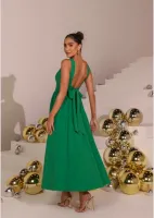 VESTIDO LONGUETE LAÇO  COSTAS VERDE  - Foto 2