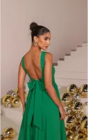 VESTIDO LONGUETE LAÇO  COSTAS VERDE  - Foto 4