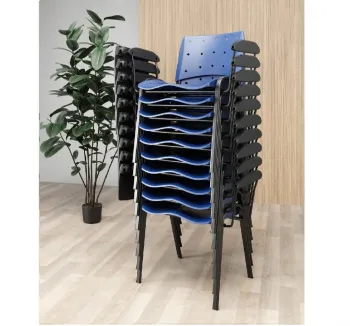 Kit com 10 unidades Cadeira de Treinamento Empilhável Ergoplax com Prancheta Escamoteável Anti Pânico - Foto 2