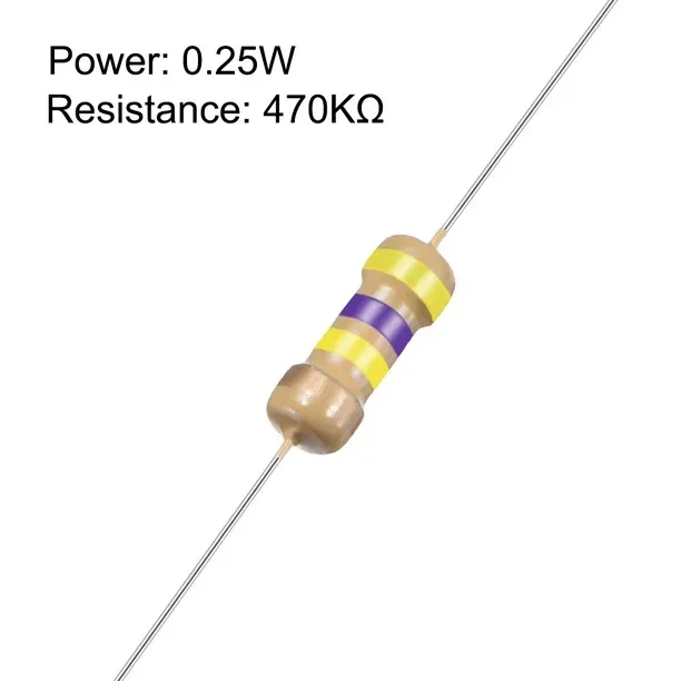 RESISTOR 470K 1/4  FIO
