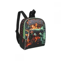 Kit Mochila Infantil Rodinha Gamer lancheira Estojo Garrafa - Nova Rio - Foto 3