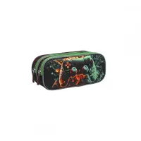 Kit Mochila Infantil Rodinha Gamer lancheira Estojo Garrafa - Nova Rio - Foto 4