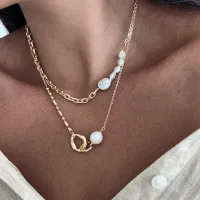 Colar Elo com Pérola - Foto 2
