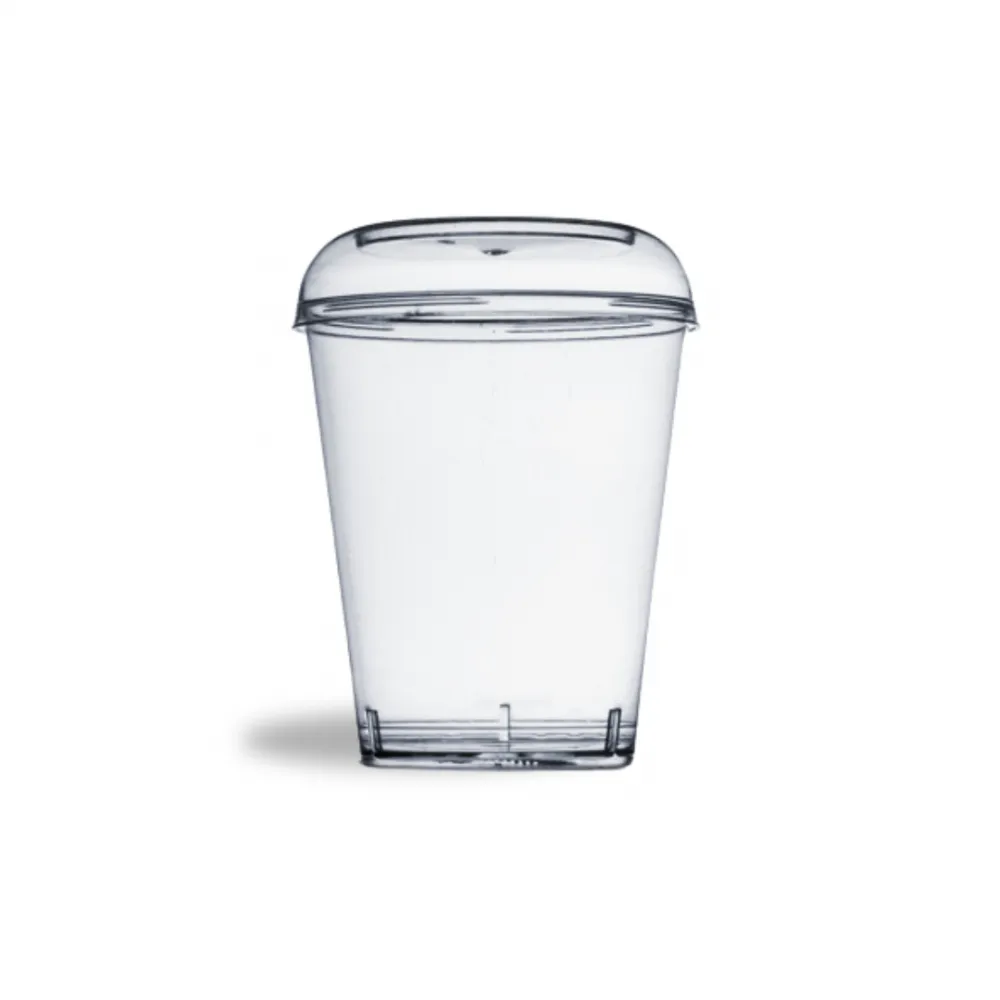 Copo  Cristal 40ml com Tampa  c/10