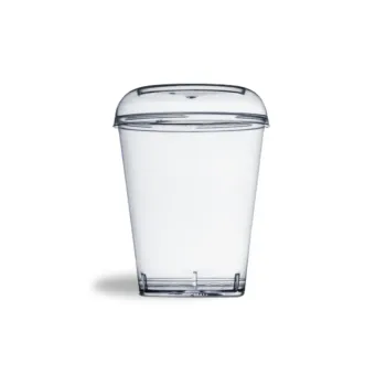 Copo  Cristal 40ml com Tampa  c/10