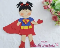 G1.804  Gabarito de Moldes  em MDF  Menina Heroína 1 - Foto 3
