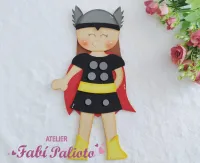 G1.807  Gabarito de Moldes  em MDF  Menina Heroína 4 - Foto 3