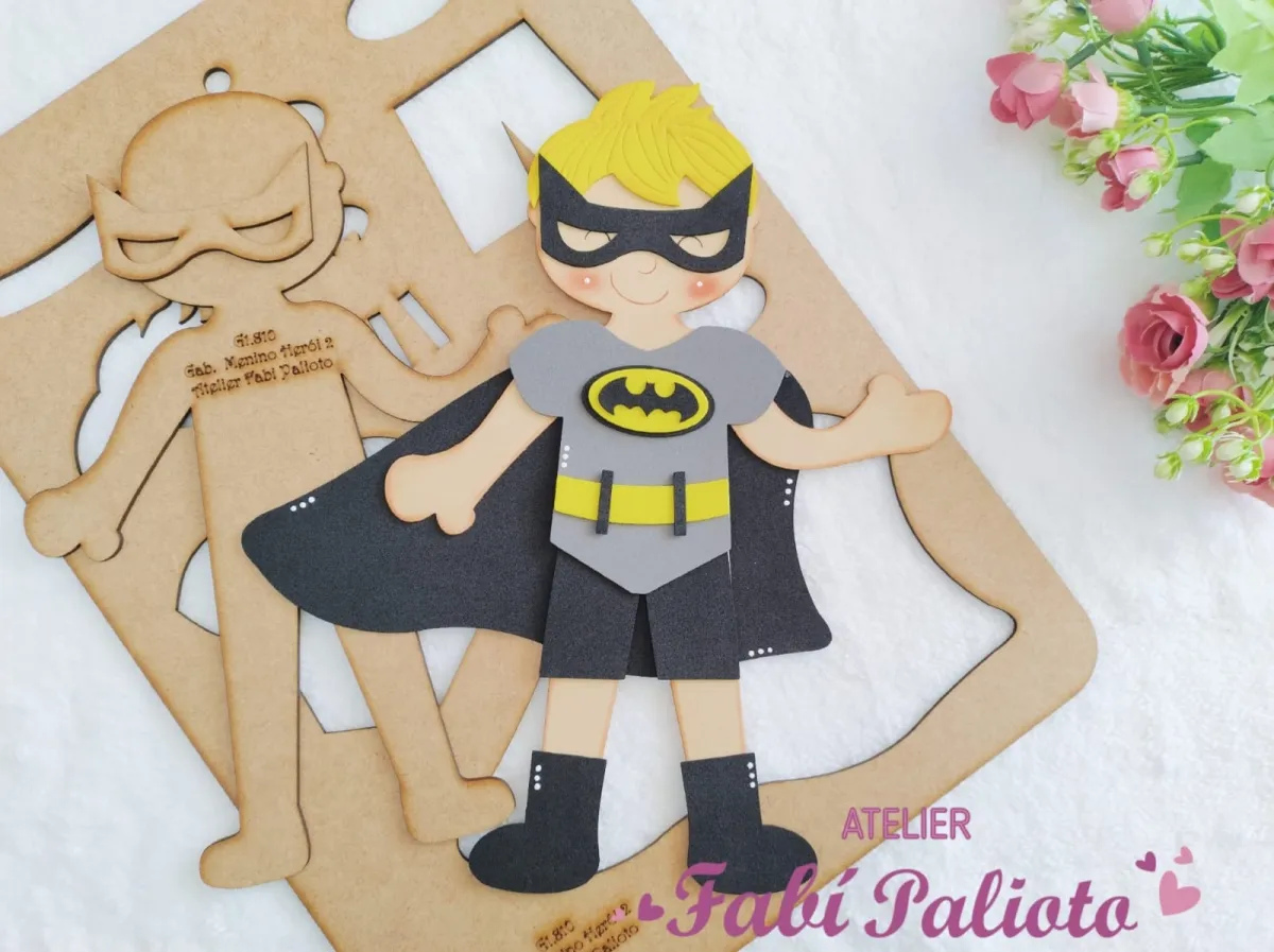 G1.810  Gabarito de Moldes  em MDF  Menino Herói 2 Imagem