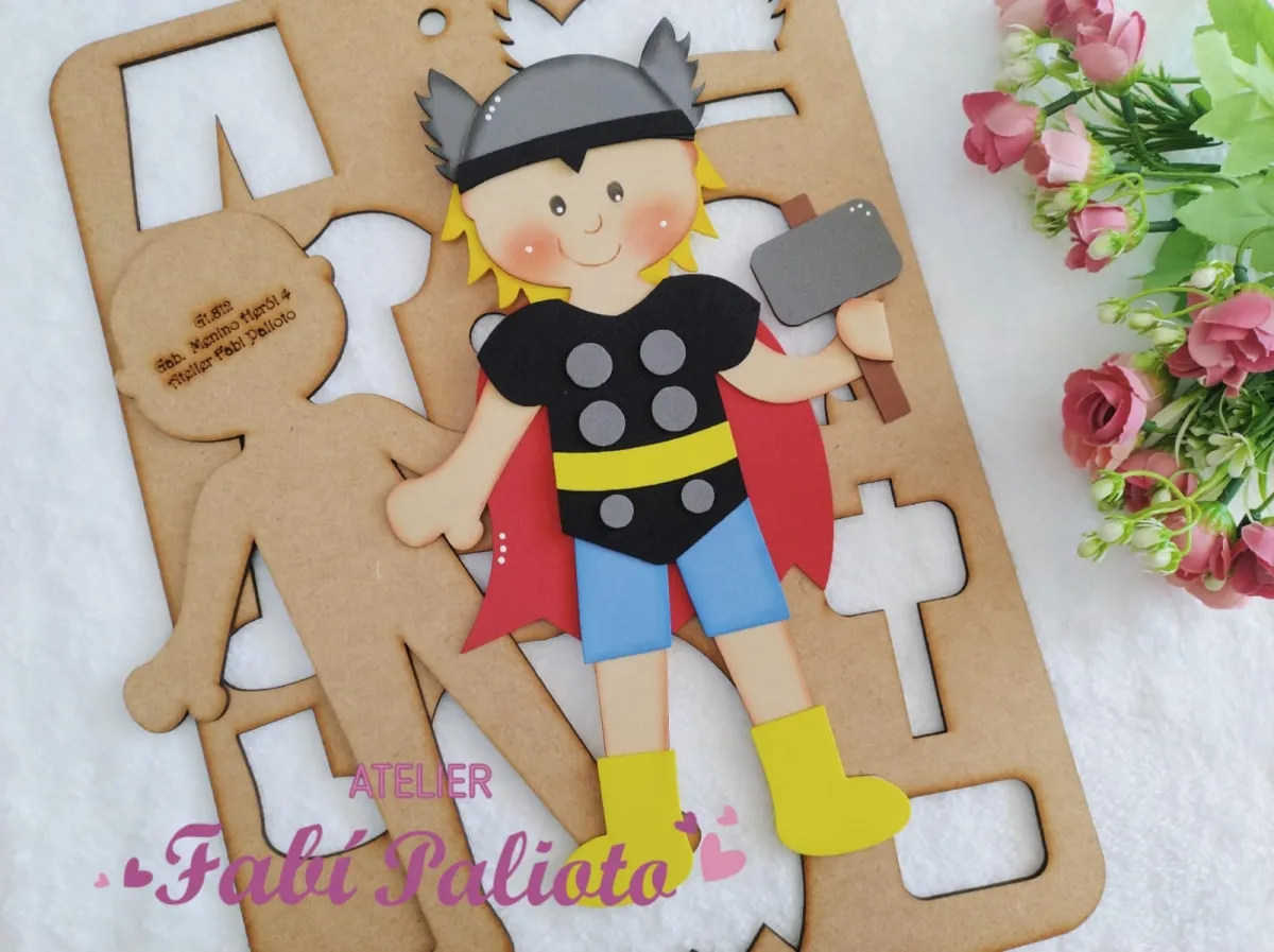 G1.812  Gabarito de Moldes  em MDF  Menino Herói 4