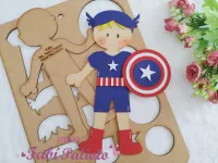 G1.813  Gabarito de Moldes  em MDF  Menino Herói 5