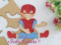 KIT34  Gabarito de Moldes  em MDF  Kit Meninos Heróis - Foto 3
