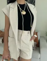 CONJUNTO PREMIUM SOLARE (COLETE EM LINHO+ BERMUDA) - Foto 3