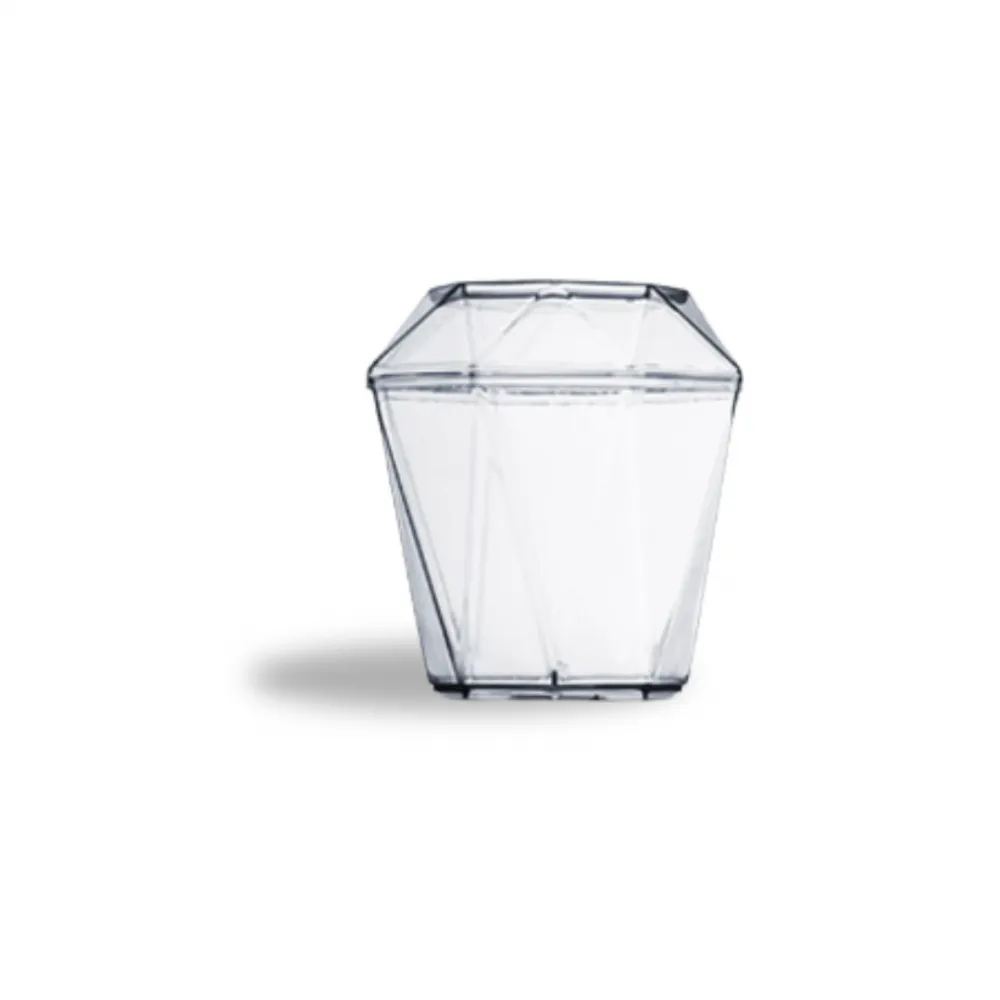 Copo  Cristal Diamantinho 150ml com Tampa  c/10